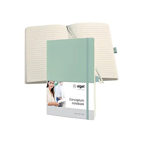 sigel Carnet de notes Conceptum, A4, quadrill&eacute;, vert menthe 