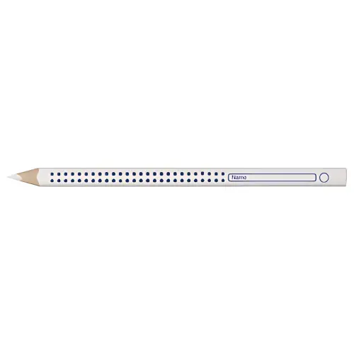 Crayon pour cahier et tableau Jumbo GRIP blanc - Faber-Castell 
