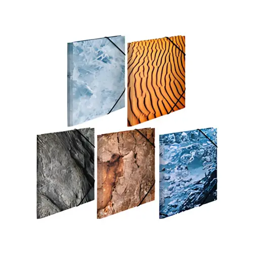 Assortiment de chemises &agrave; &eacute;lastiques Nature - A4 - Herma 