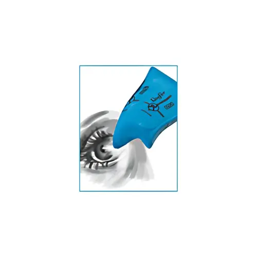 Läufer Gomme mie de pain, bleu