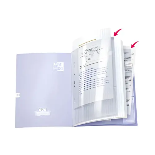 Oxford Cahier à pochettes DUO, 240 x 320 mm, seyès,pack de 4