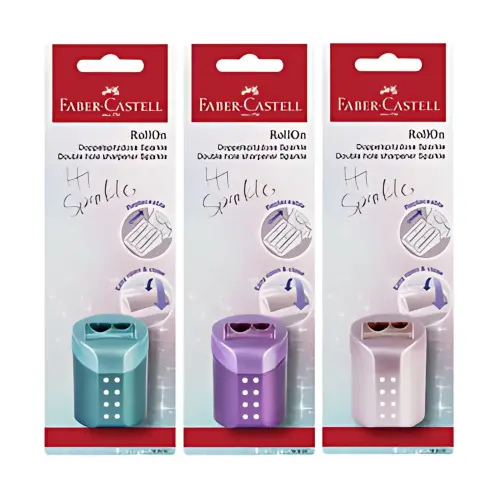 Taille-crayon double RollOn SPARKLE - Faber-Castell