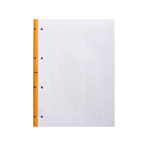 RHODIA Bloc de cours, format A4, quadrill&eacute;, orange, lot de 3 