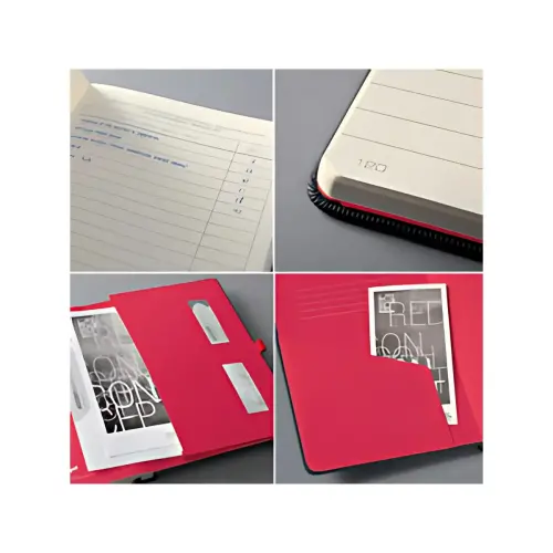 sigel Carnet de notes Conceptum, A4, ligné, noir/rouge