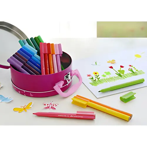 FABER-CASTELL Feutre CONNECTOR PEN, mallette de 33