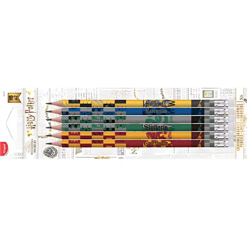 MAPED Crayon à papier HARRY POTTER, avec gomme, blister de 6