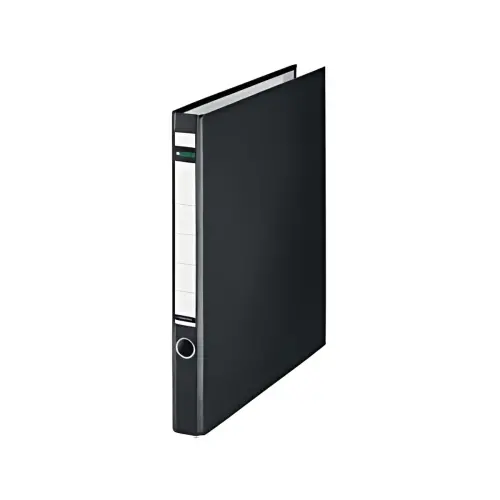 LEITZ classeur à anneaux, en plastique, format A4, noir,
