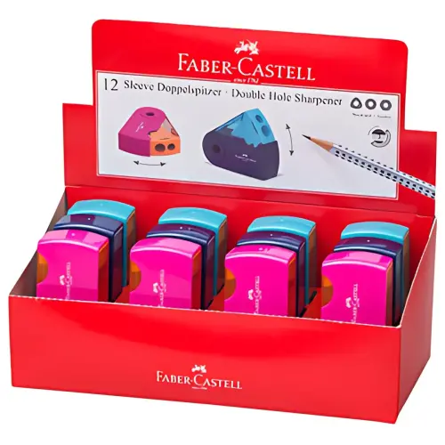FABER-CASTELL Taille-crayon double SLEEVE, assorti 