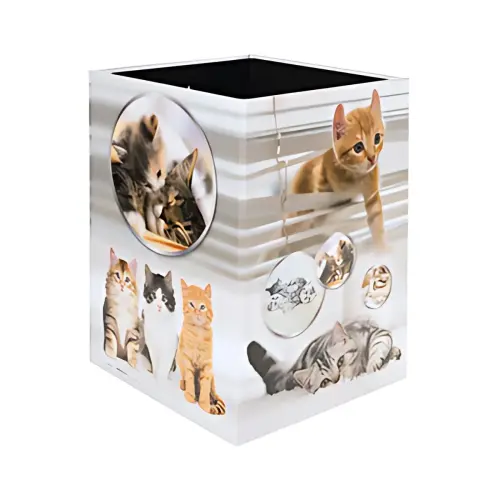 HERMA Corbeille &agrave; papier 'Chats', carton 