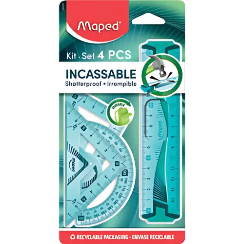 MAPED mini kit de géométrie Flex, incassable, 4 pièces
