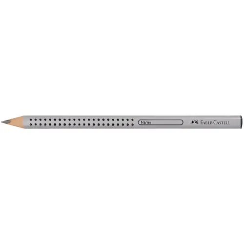 Crayon Jumbo GRIP - HB - Argent - Faber-Castell