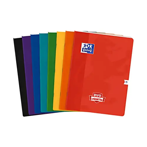 Oxford Cahier à pochettes DUO, 240 x 320 mm, seyès, 96 pages