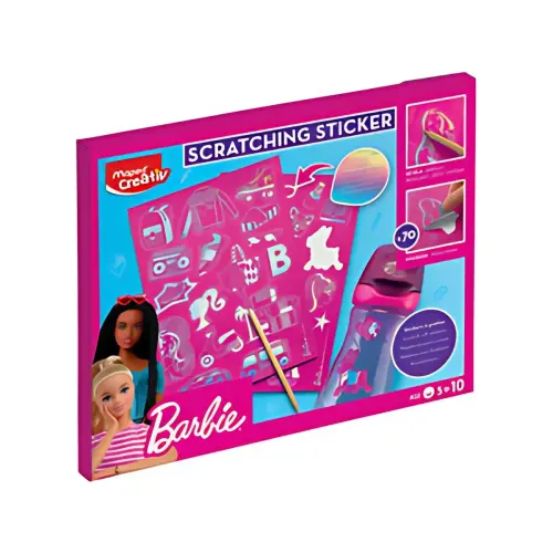 MAPED Creativ Sticker à gratter SCRATCHING STICKER Barbie