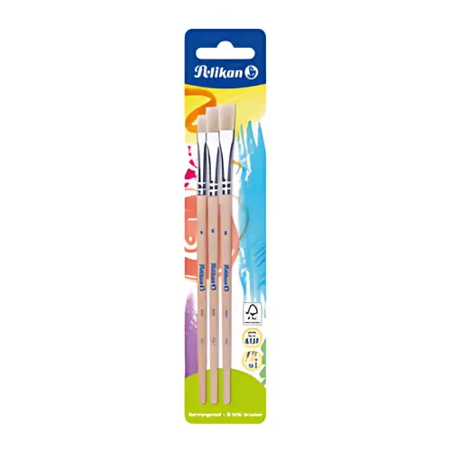 Kit de pinceau brosse 613 F - 2 pi&egrave;ces - Assorti - Pelikan 