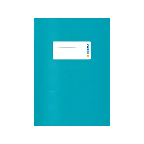 10 HERMA Protège-cahier, A5 paysage, en PP, bleu foncé opaque