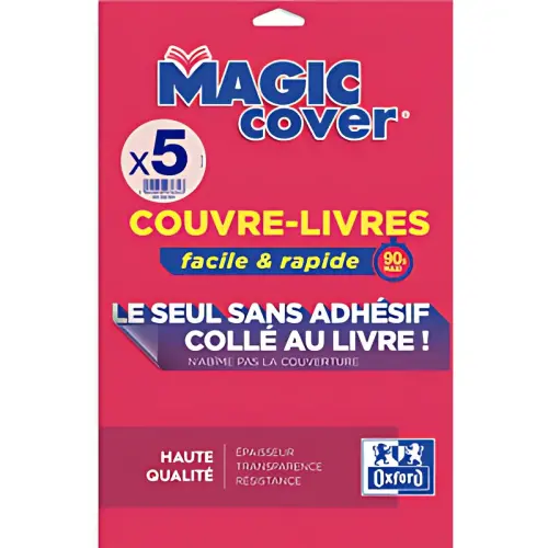Oxford Couvre-livres 'Magic Cover', contenu: 10 feuilles