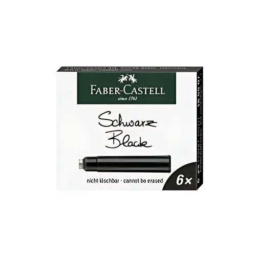 Cartouches d'encre standard - Noir - Faber-Castell 