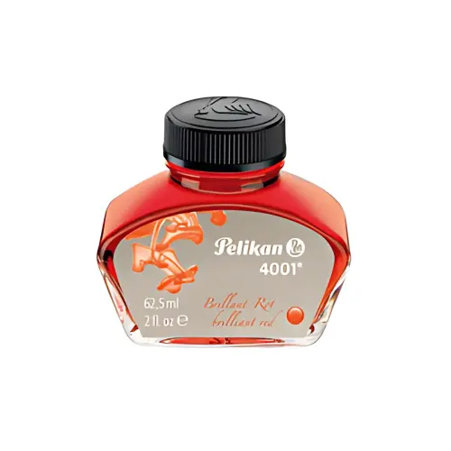 Pelikan Encre 4001 dans un flacon en verre, rouge