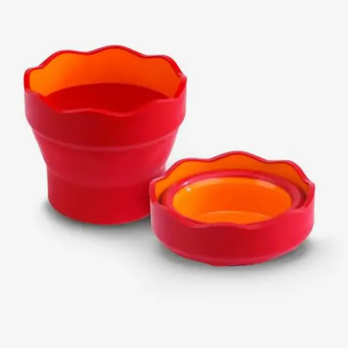 Gobelet CLIC & GO - Rouge - Faber-Castell