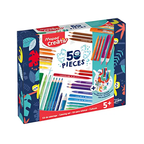 MAPED Creativ Kit de coloriage COLOURING KIT, 50 pi&egrave;ces 
