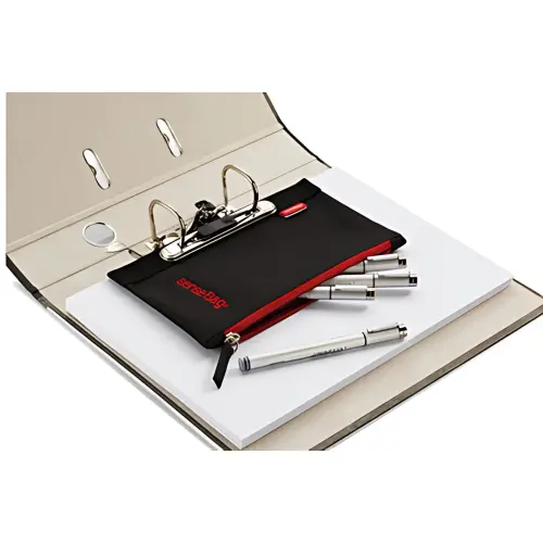 TRANSOTYPE Trousse pour classeur 'senseBag', noir