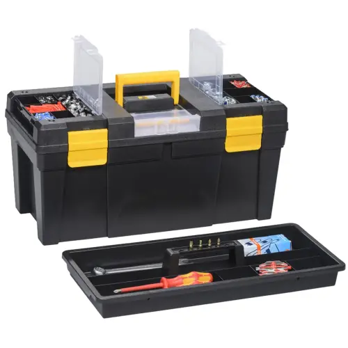 Valise &agrave; outils McPlus Promo 23, PP, noir/ jaune - Allit 