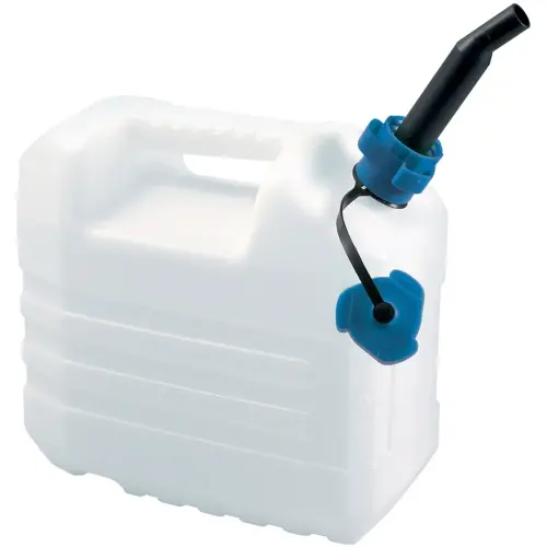 Jerrican, 10 litres, avec bec verseur, blanc - Eda fontaine 