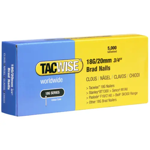 Clous 18G/40 mm, 5.000 pièces - Tacwise