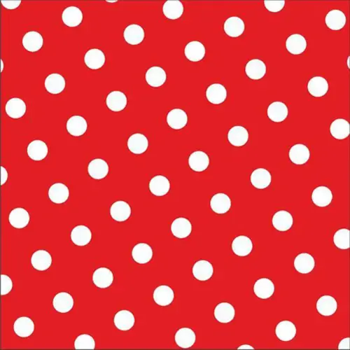 Serviette à motif 'Dots', 330 x 330 mm, rouge - Papstar