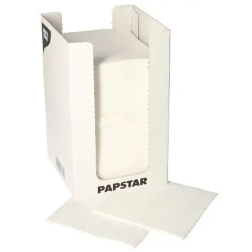 Serviette cocktail 'PUNTO', 200 x 200 mm, noir - Papstar 