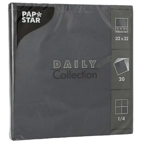 Serviettes, 320 x 320 mm, 3 couches, champagne - Papstar