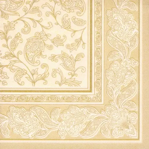 Serviette ROYAL Collection Ornaments - Blanc - Papstar