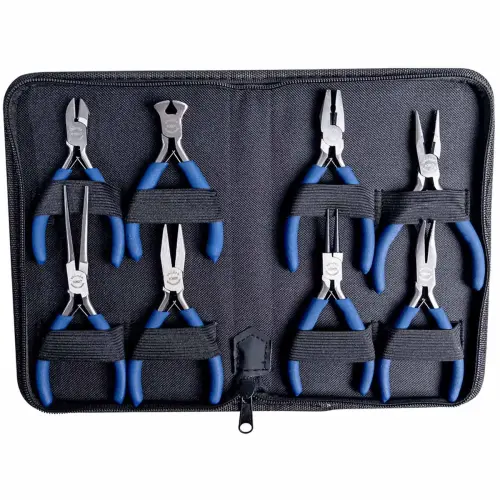 Kit de pinces pour électronique, 8 pièces - Brüder mannesmann