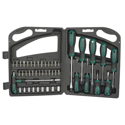 Kit d'outils, 47 pièces, dans une malette - Brüder mannesmann