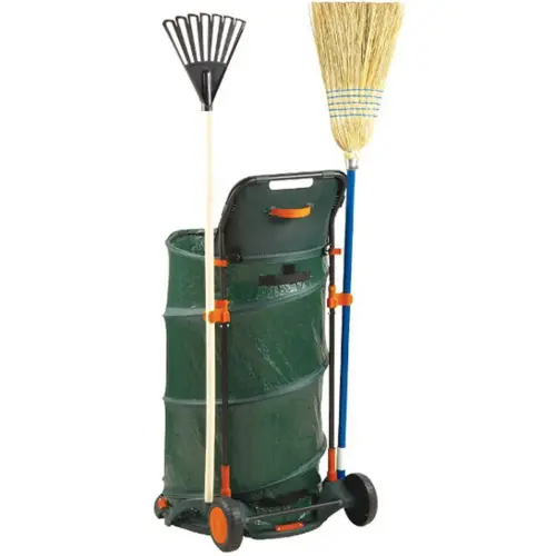 Chariot ramasse-feuilles multibin, pliable,160 litres - Bradas