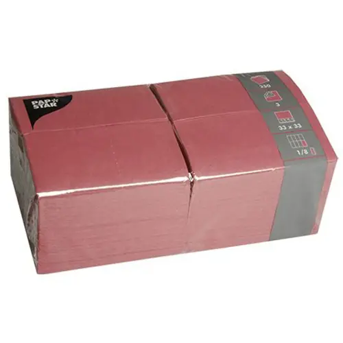 Serviettes bistrot, 330 x 330 mm, bleu fonc&eacute; - Papstar 