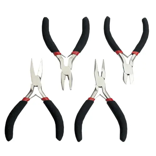 Kit de pinces pour électronique, 4 pièces - Brüder mannesmann