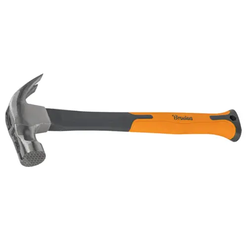 Marteau de charpentier, 450 g, anthracite/orange - Bradas