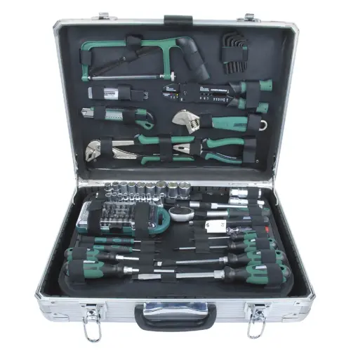 Malette à outils, 124 pièces, coffre alu - Brüder mannesmann