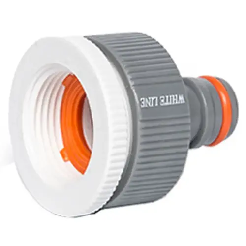 Nez de robinet WHITE LINE, 1' + 3/4', gris/blanc - Bradas 