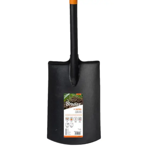 Bêche, longueur 1.250 mm, noir/orange - Bradas