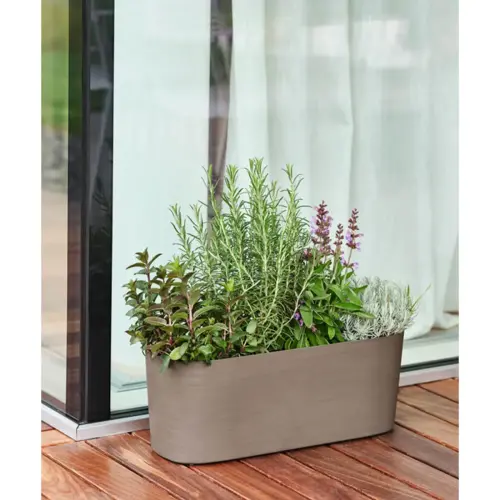 Jardinière 'Paros', largeur: 500 mm, black - Tera