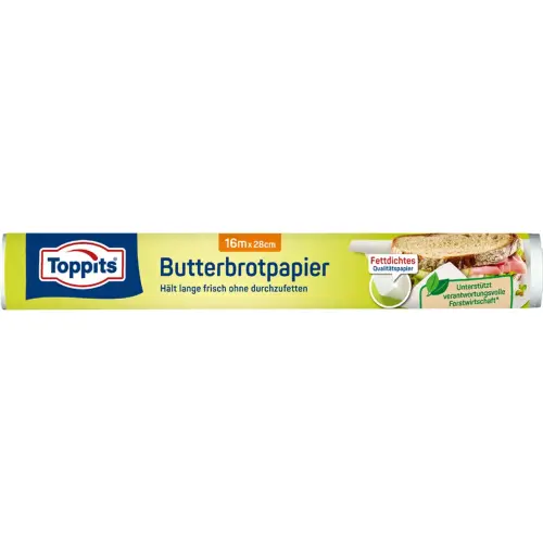 Papier pour sandwich, largeur 280 mm, longueur 16 m - Toppits 