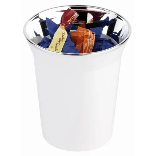 Poubelle de table / range-couverts TOP CHROME, blanc - Aps