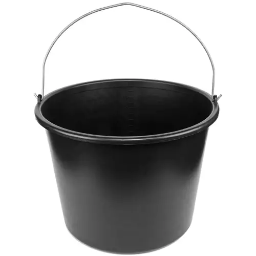 Seau, 12 litres, PVC, noir - Bradas