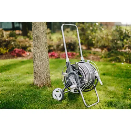 Dévidoir de tuyau WHITE SILVER PLUS, kit, 1/2', 50 m - Bradas