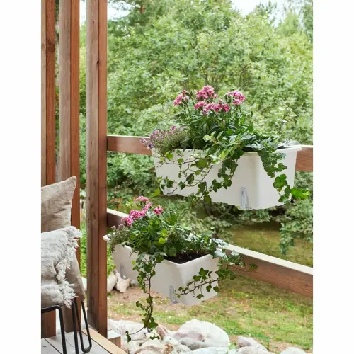 Jardinière BALCONY, largeur : 550 mm, noir - Orthex