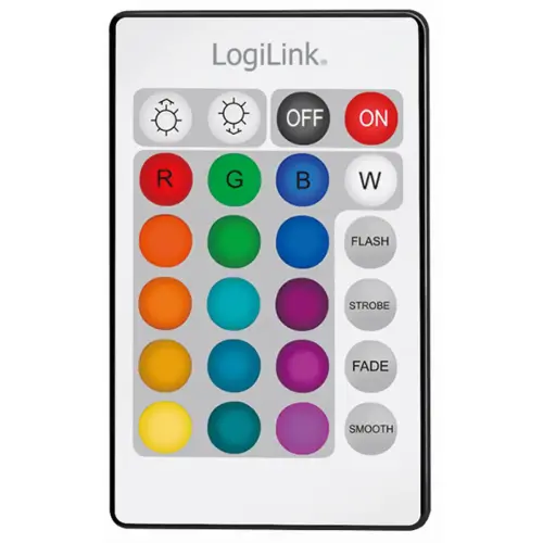 Ruban LED RVB avec télécommande, autocollant, 3 m - Logilink
