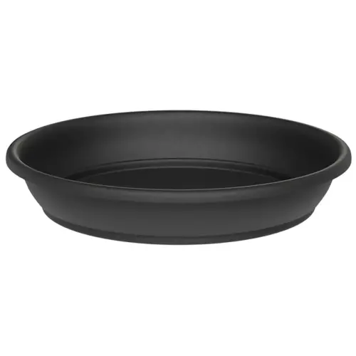 Soucoupe 'Aura round', diamètre: 240 mm, anthracite - Tera