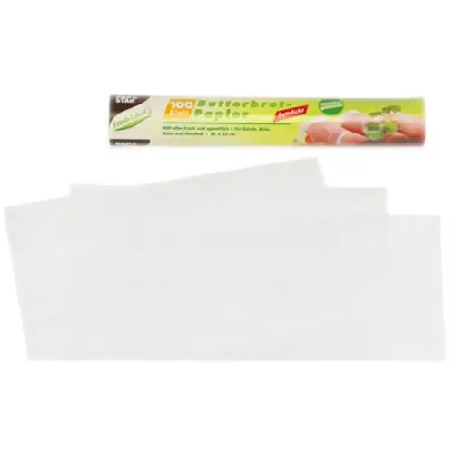 Papier pour sandwich, (L)250 x (L)300 mm, blanc - Papstar 